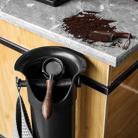 حاوية قهوة وعاء تفريغ القهوة سلة مهملات للاسبريسو سلة نفايات للمقاهي اسود