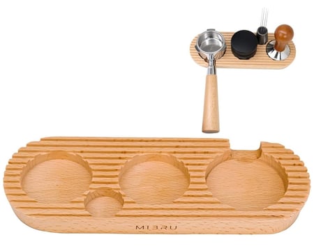 قاعدة كبس القهوة خشبية مقاس 51 و 53 و 58 مم