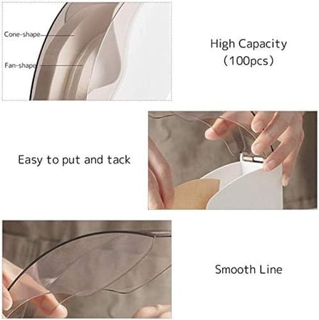 حافظة ورق ترشيح فلاتر v60 بلاستيك