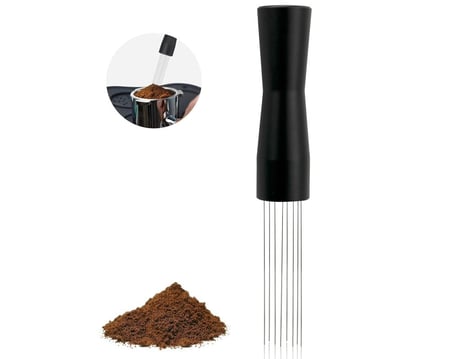 مفكك تكتلات قهوة اسبريسو موزع وممهد احترافي اسود