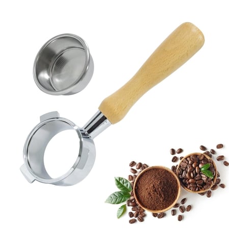 بورتافلتر قهوة مكشوف مقبض مع باسكت بقطر 54ملم