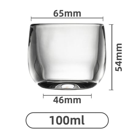 كوب قهوة زجاجي 100مل