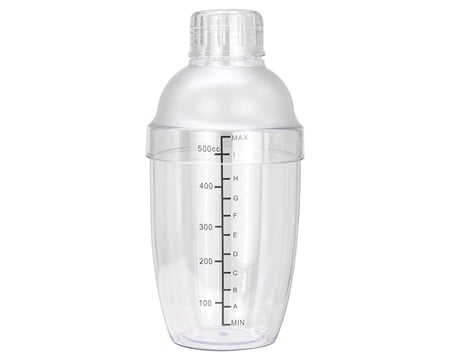 شيكر شفاف سعة 500 مل