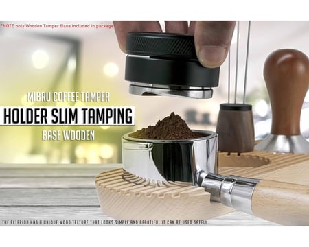 قاعدة كبس القهوة خشبية مقاس 51 و 53 و 58 مم