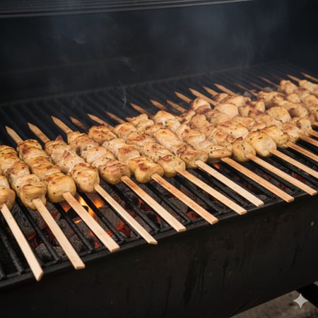 اوصال دجاج متبل للشوي 1 كيلو