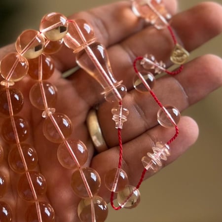 كاست امريكي زجاج طائره ذهبي شفاف دائري P293