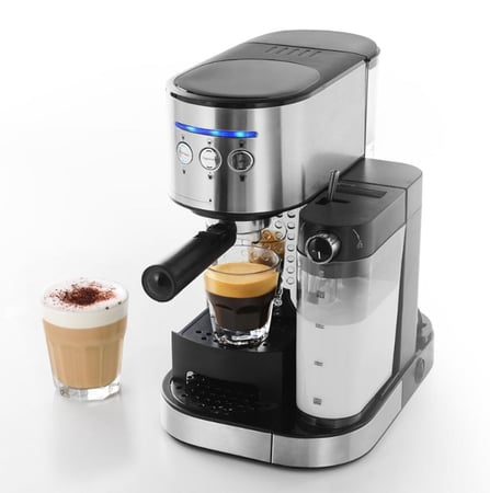 محضرة قهوة من السيف اسبريسو ، كابتشينو ، لاتيه (مع حليب) E03429
