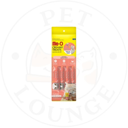 مكافات رطبه كريمي للقطط بالسلمون - 4x15g Me-O
