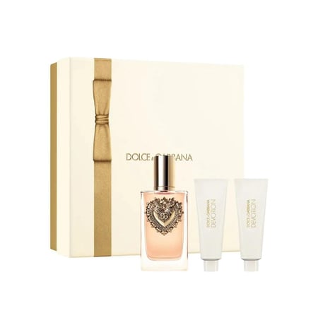 طقم عطر دولتشي آند غابانا ديفيشن او دو بارفيوم 100 مل + 50 مل من لوشن الجسم + 50 مل من جل الاستحمام