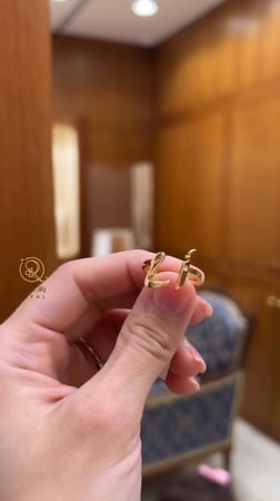 خاتم رفيق الروح - حرفين مع زركون