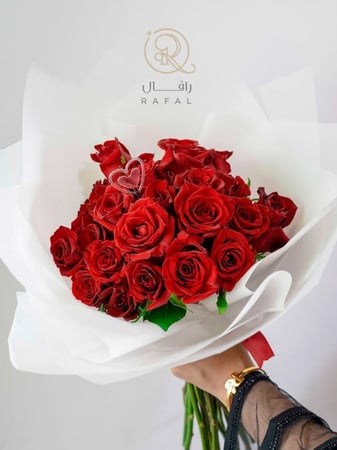 باقة ورد احمر