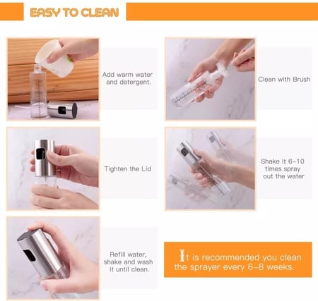 بخاخ زيت من الزجاج وغطاء الاستيل المقاوم للصدأ