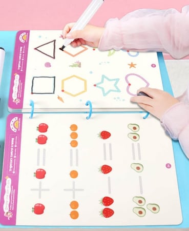 الواح تدريب للاطفال وتمارين متنوعة قابل للمسح