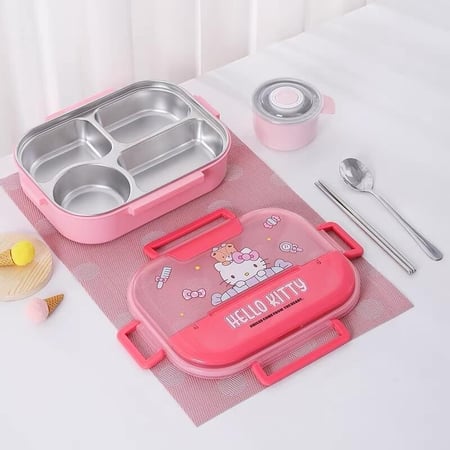 صندوق غداء لانش بكس استيل مع حقيبة لحمله ( لانش بكس)