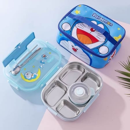 صندوق غداء لانش بكس استيل مع حقيبة لحمله ( لانش بكس)