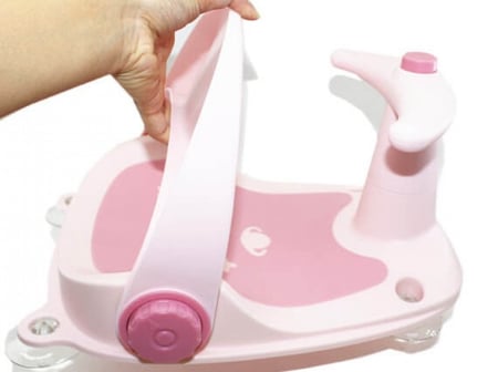 كرسي بانيو استحمام بمقود لاصق قابل للطي