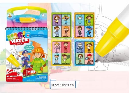 كتب تلوين سحرية بالماء تستخدم اكثر من مرة  متنوع للاطفال