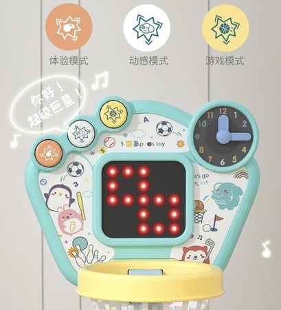 لعبة4 في 1 كرة سلة مع كرة قدم مع بولينغ وجولف