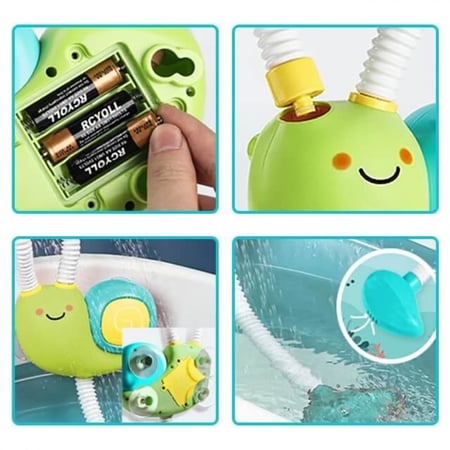 مروش استحمام مزدوج على شكل حلزون ( لعبة استحمام)