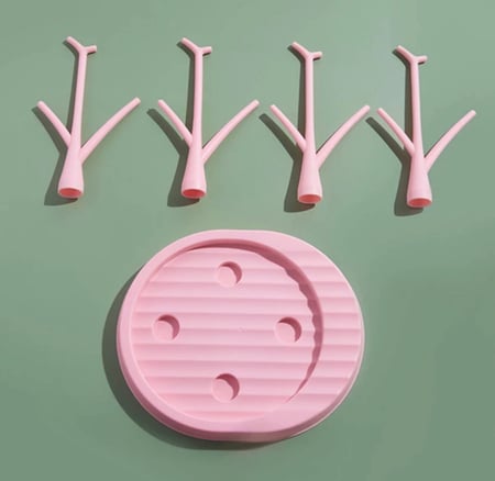 حامل رضاعة ( زجاجة الحليب)  بألوان زاهية