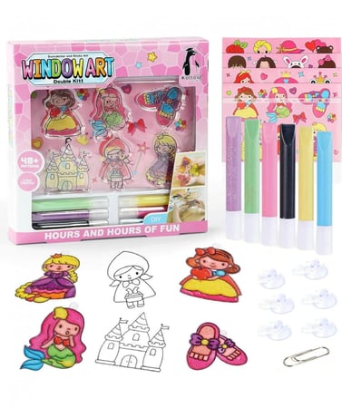 اشكال كرستاليه لاصقة للتلوين ثلاثية الابعاد