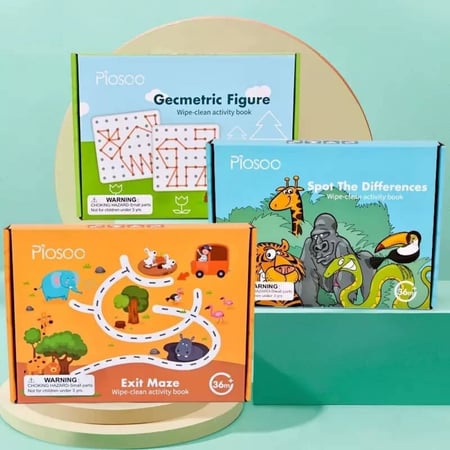 الواح تدريب للاطفال وتمارين متنوعة قابل للمسح