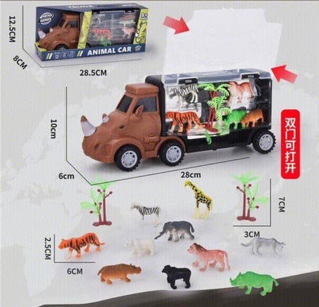 لعبة شاحنة وحيد القرن البرية