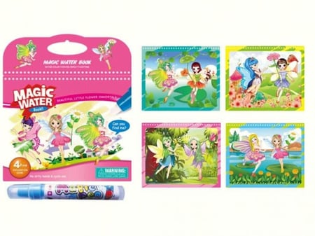 كتب تلوين سحرية بالماء تستخدم اكثر من مرة  متنوع للاطفال