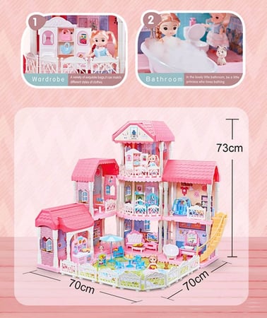 لعبة قصر الأحلام للأميرات  ( عدة مقاسات)