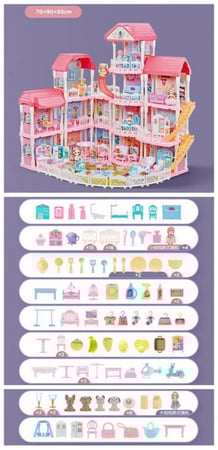 لعبة قصر الأحلام للأميرات  ( عدة مقاسات)