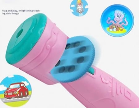 لعبة الكشاف السحري بصور حيوانات لون عشوائي