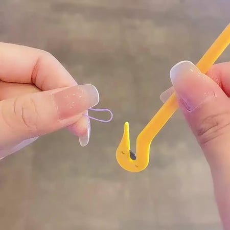 قاطعة اربطة شعر للاطفال المطاطية ( بدون الم)