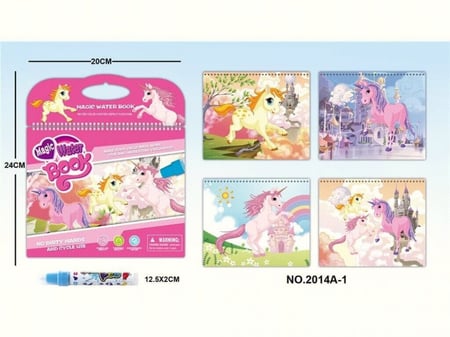 كتب تلوين سحرية بالماء تستخدم اكثر من مرة  متنوع للاطفال