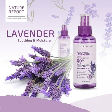 بخاخ اللافندر لجميع انواع البشره ترطيب عميق