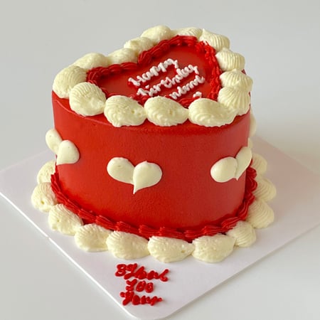 6inch Mini Heart Cake