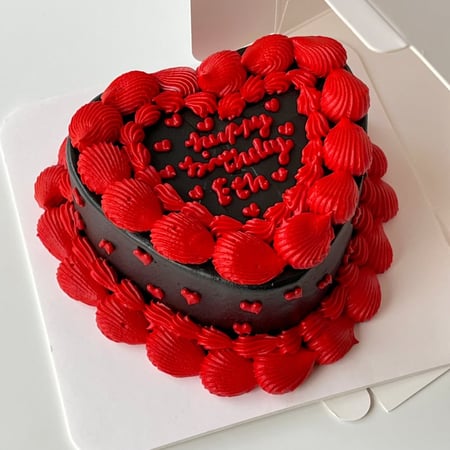 6inch Mini heart cake