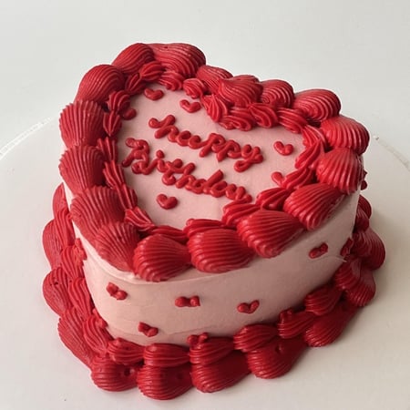 6inch Mini heart cake