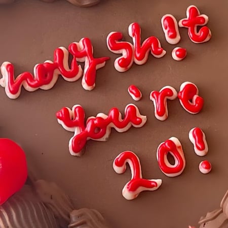 8inch Chocolate Heart Cake