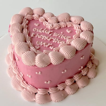 6inch Mini heart cake