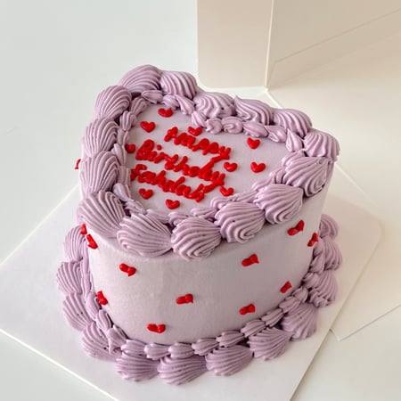 6inch Mini heart cake