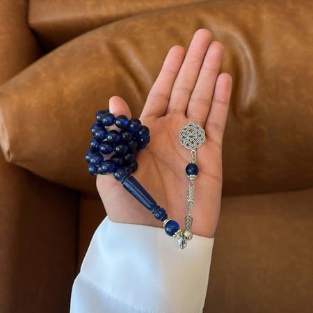 سبحه بكلايت كحلي 45 خرزه