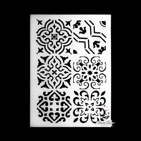 279 - استنسل بزخرفة عربية (A4)