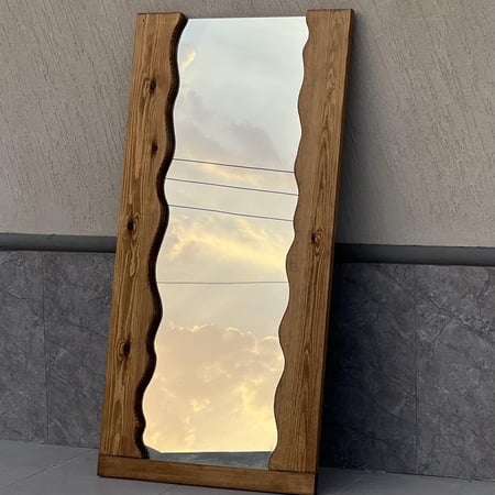 مرايا خشب طبيعي معتق