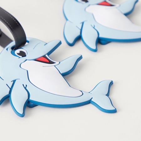 تاق حقيبة لسفر مصمم بشكل دولفين ومميز