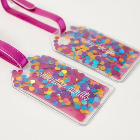 تاق حقيبة لسفر مصمم بشكل أنيق ومميز بألوان زاهية- سباركلز