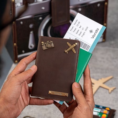 كفر جواز السفر جلد لحمل الجواز والبطاقات البنكية