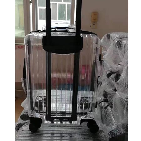 حقيبة سفر شفافه ذات عجلات