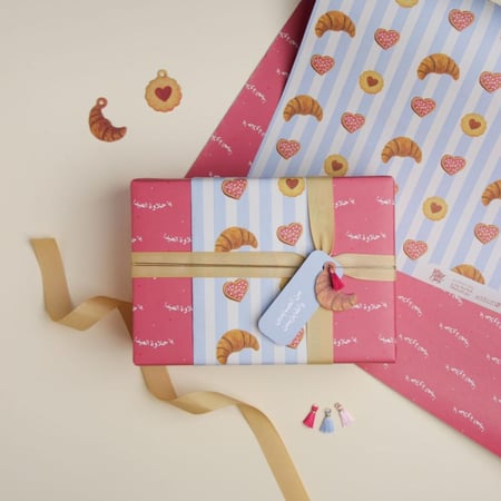 ورق تغليف ( يا حلاوة العيد ) - قرطاسية روان