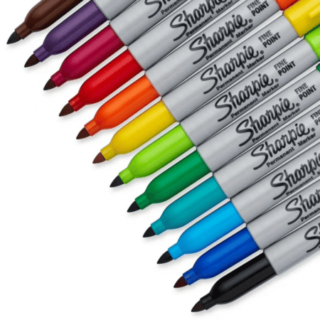 أقلام sharpie ( مجموعة من 12 )