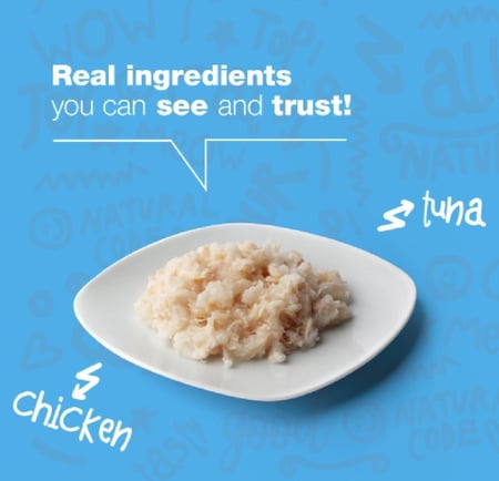 ناتشرال كود بيبي تونا و دجاج للقطط الصغيرة 85 جرام